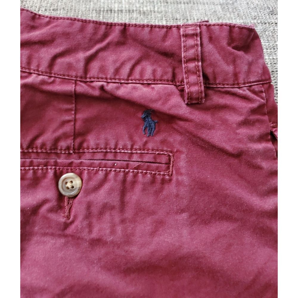 Polo Ralph Lauren Boy's Kids Cotton Chinos Burgundy Size 20 - Picture 2 of 5